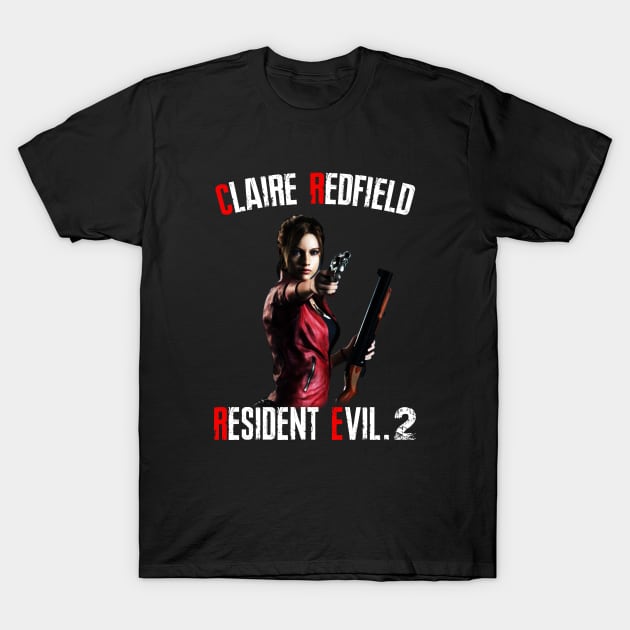 Resident Evil 2 2019 - Claire Redfield T-Shirt by IndieTeeshirt